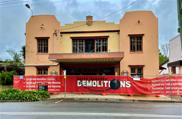 Memorial Hall construction commencement