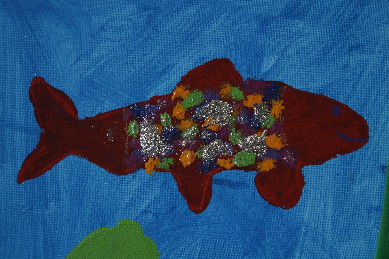 Childs drawing of fish