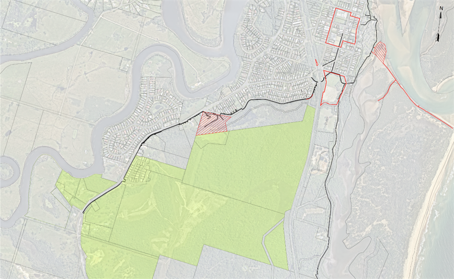 New shared use path south Urunga connecting to existing Hungry head path
