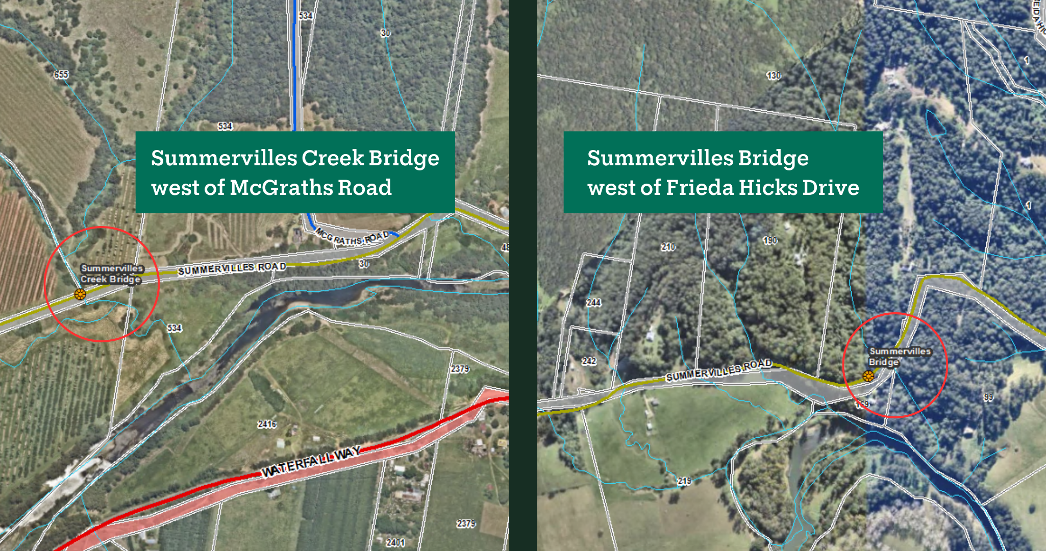 Summervilles rd bridge map.png