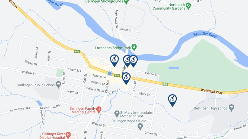 Bellingen Public Toilet Map.png