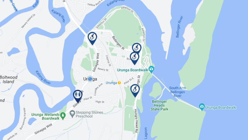 Urunga Public Toilet Map.png